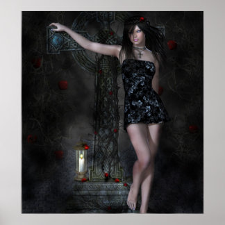 Gothic Rose Poster
