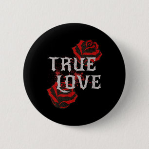 Gothic Rose Punk Love Valentine Student Rock Music 6 Cm Round Badge