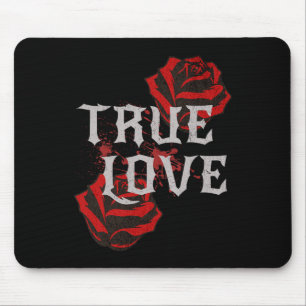 Gothic Rose Punk Love Valentine Student Rock Music Mouse Mat