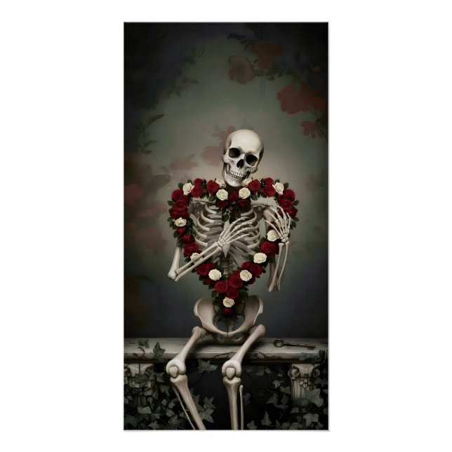 Gothic Rose Queen – Dark Romantic Art Poster (Front)