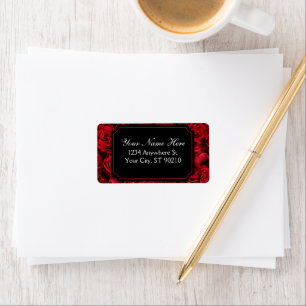 Gothic Rose Return Address Labels