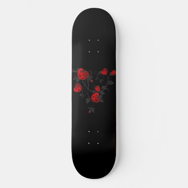 Gothic Rose Skateboard Deck (Front)
