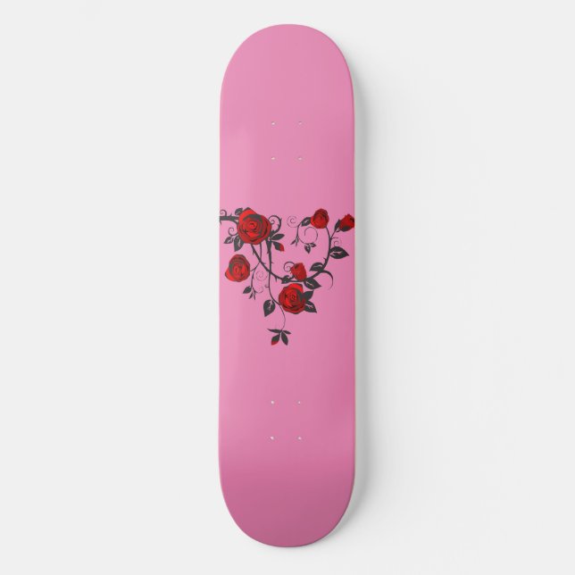 Gothic Rose Skateboard Deck (Front)