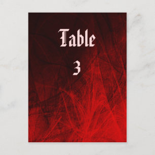 Gothic Rose Table Card