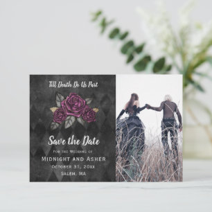 Gothic Rose Till Death Do Us Part Save the Date