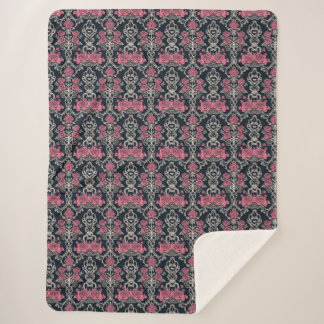 Gothic Rose Vine - Sherpa Blanket