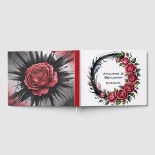 Gothic Rose Wedding Frame Guest Book
