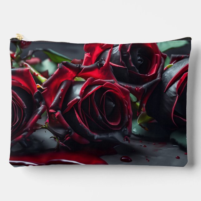 Gothic Roses Accessory Pouch (Front)