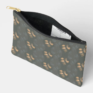 Gothic roses in muted colours pattern accessory pouch