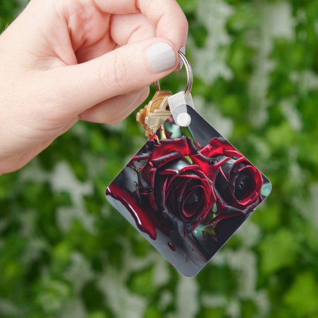 Gothic Roses Key Ring (Hand)
