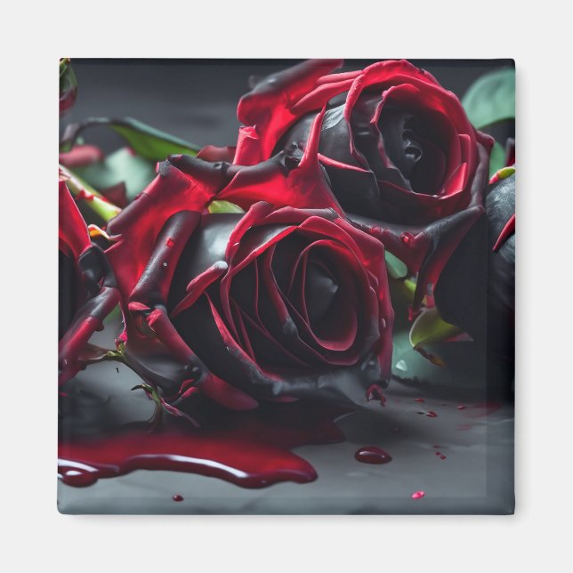 Gothic Roses Magnet (Front)