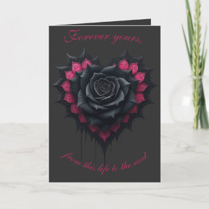 Gothic Roses Melancholic Elegance  Card