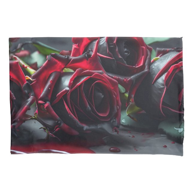 Gothic Roses Pillowcase (Front)