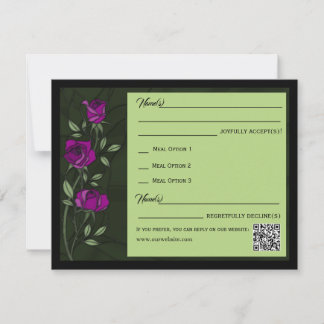 Gothic Roses Response Card