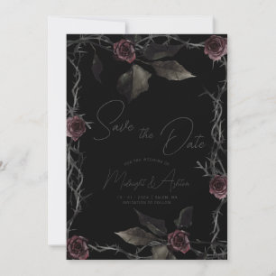 Gothic Roses Save the Date