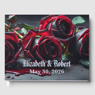 Gothic Roses Wedding Guest Book