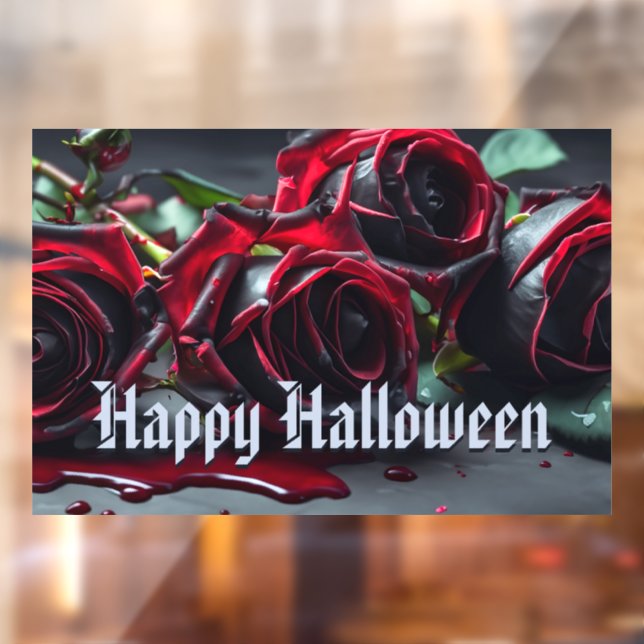 Gothic Roses Window Cling (Sheet 2)