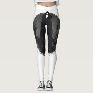 Gothic Salem Witch at Midnight Leggings