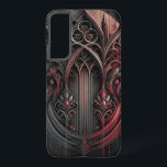 Gothic Samsung Case – Black & Red Elegance<br><div class="desc">Protect your Samsung phone in style with this gothic-inspired phone case featuring an intricate black and red design. Crafted for durability, this case offers full protection while adding a bold and elegant touch to your device. Its sleek design ensures easy access to all ports and buttons, combining practicality with unique...</div>