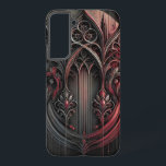Gothic Samsung Case – Black & Red Elegance<br><div class="desc">Protect your Samsung phone in style with this gothic-inspired phone case featuring an intricate black and red design. Crafted for durability, this case offers full protection while adding a bold and elegant touch to your device. Its sleek design ensures easy access to all ports and buttons, combining practicality with unique...</div>