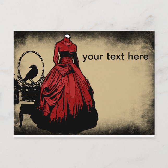 Gothic Save the Date Postcard (Front)