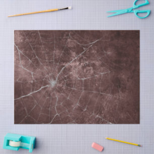 Gothic Silver Web Distressed Tissue Paper