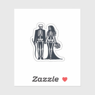 Gothic Skeleton Bride & Groom – Till Death Do Us P
