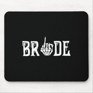 Gothic Skeleton Bride Wedding Just Married Spooky  Mouse Mat