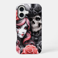 Gothic Skeleton Couple Phone Case