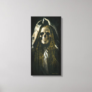 Gothic Skeleton Ghost Canvas Print