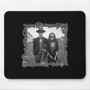 Gothic Skeleton Halloween Costume  Mouse Mat