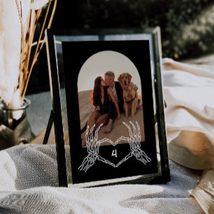 Gothic Skeleton Hands Arch Photo Table Numbers