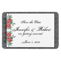 Gothic Skeleton Hands Roses Wedding Save the Date