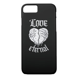 Gothic Skeleton Heart Hands Retro Aesthetic iPhone 8/7 Case
