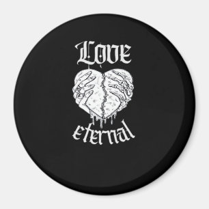 Gothic Skeleton Heart Valentine Classic Design Magnet