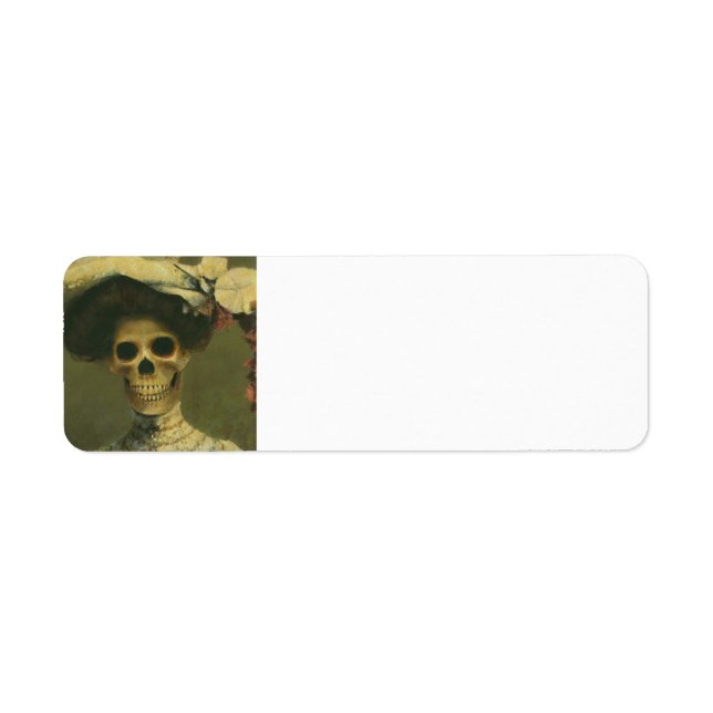 Gothic Skeleton Lady Lables (Front)