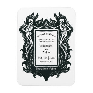Gothic Skeleton Love Till Death Do Us Part Magnet