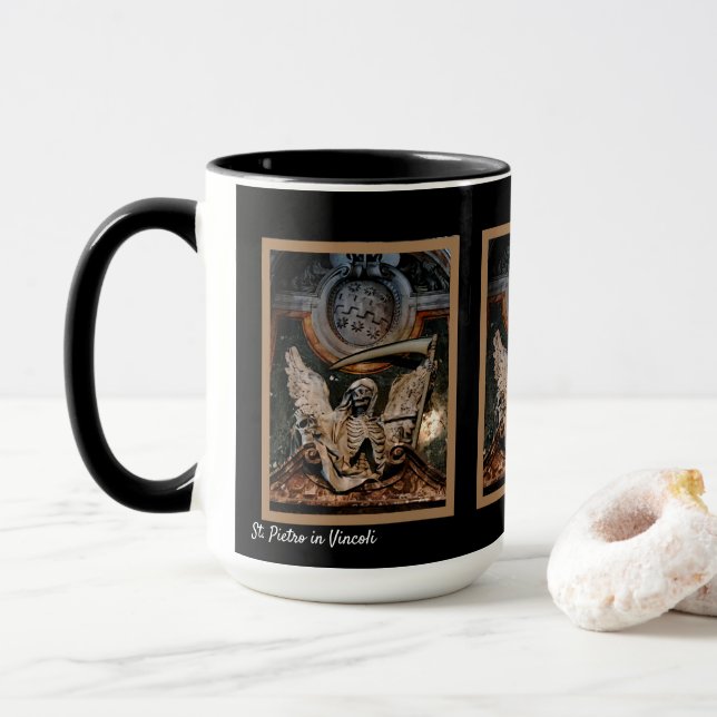 Gothic Skeleton Mug (With Donut)