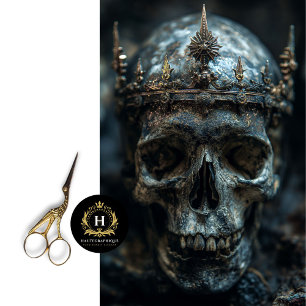 Gothic Skeleton Skull Decoupage  Tissue Paper