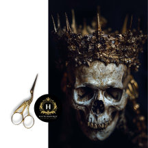 Gothic Skeleton Skull Decoupage  Tissue Paper