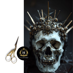 Gothic Skeleton Skull Decoupage  Tissue Paper