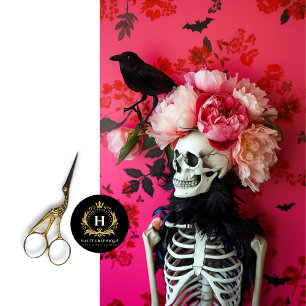 Gothic Skeleton Skull Decoupage  Tissue Paper