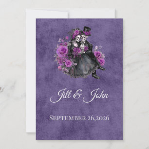 Gothic Skeleton Wedding Invitation