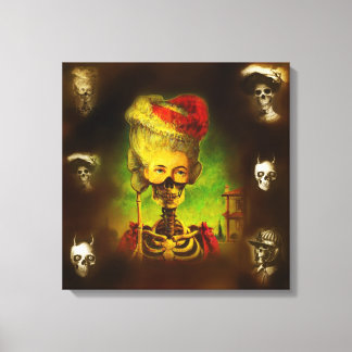 Gothic Skeletons Canvas Print
