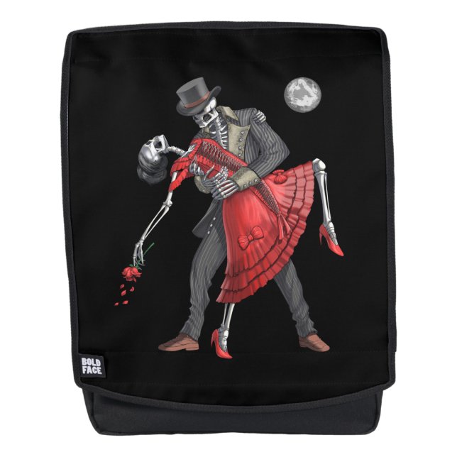 Gothic Skeletons Dancing Backpack (Front)