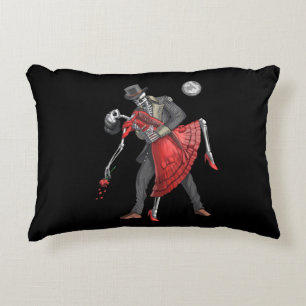 Gothic Skeletons Dancing Decorative Cushion