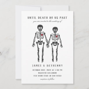Gothic Skeletons Invitation
