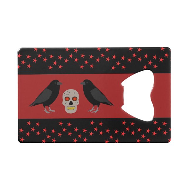Gothic Skull and Guardian Ravens Halloween (Front (Horizontal))