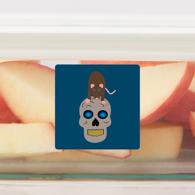Gothic Skull and Rat Halloween (Affixed)
