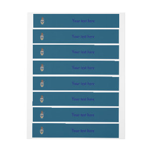 Gothic Skull and Rat Halloween Custom Wraparound Address Label